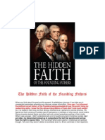 The Hidden Agenda and Faith of The Founding Fathers