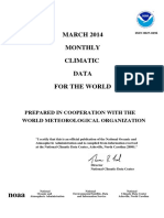 MARCH 2014: Prepared in Cooperation With The World Meteorological Organization