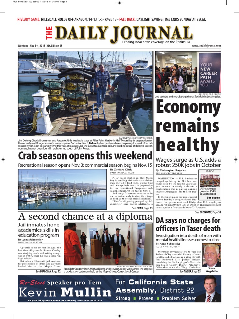 San Mateo Daily Journal 11-03-18 Edition | PDF | Food And Drug