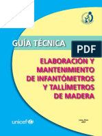 Guia Tecnica Elaboracion Mantenimiento Infantometros Tallimetros