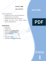 Unite 1 Mantiga Giris