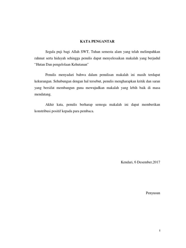 Makalah Hutan Dan Pengelolaan Kehutanan