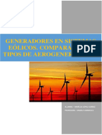 El Generador de Induccion en Sistemas Eolicos. Comparativa de Aerogeneradores