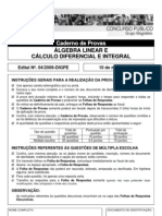 Professor - Algebra Linear e Calculo Diferencial e Integral