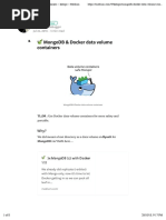 ?MongoDB & Docker data volume containers