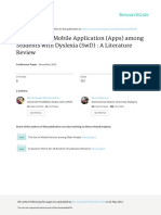 Evaluation of Mobile App Among Students With Dyslexia PDF