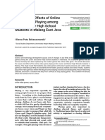 Causes and Effects of Online Video Game Playing Am PDF