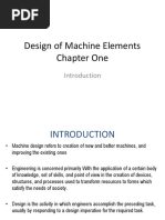 Introduction To Design of Machine Elements