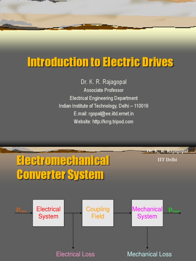 Introduction to Electric Drives Overview | PDF | Rectifier ...