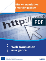 Studies On Translation and Multilingualism: Web Translation As A Genre