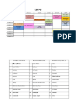 Schedule and Practicum List of Group D