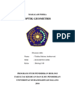 Makalah Fisika Optik Geometris