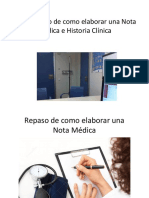 Como Elaborar Nota Médica e Historia Clínica