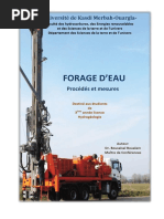 Réalisation D'un Forage D'eau | PDF | Hydrogéologie | Sciences de la terre