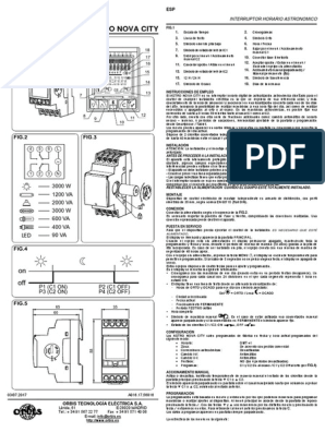 Interrupteur horaire numérique - DATA ANUAL - ORBIS TECNOLOGÍA ELÉCTRICA