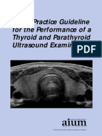 AIUM Practice Guideline For The Performance of A Thyroid and Parathyroid Ultrasound Examination