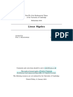 Cambridge Linear Algebra Notes PDF