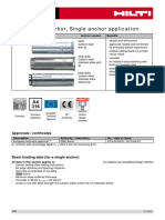 HKD Push-in anchor for single anchor applications