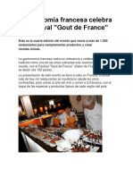 Gastronomía Francesa Celebra Su Festival