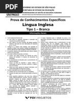 Fgv 2013 Seduc Sp Professor Lingua Inglesa Prova