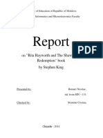 Moldova Faculty Report on Rita Hayworth and The Shawshank Redemption book