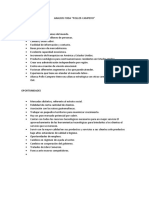 Análisis FODA de Pollos Campero: fortalezas, oportunidades, debilidades y amenazas