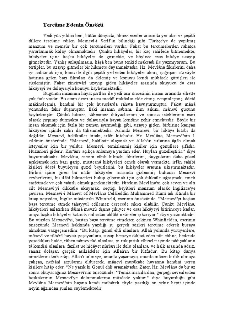 mesnevi tercumesi sefik can 6 cilt