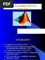How To Create Gui'S in Matlab