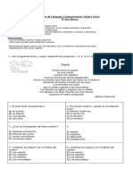 Caligrama Prueba 5º Genero Lirico