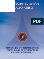 Entrenamiento tripulación helicóptero MI-17