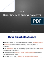 Diversity of Learning Context