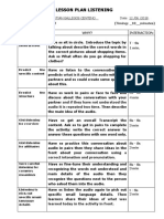 Lesson Plan Listening