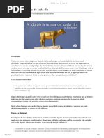 A Idolatria Nossa de Cada Dia