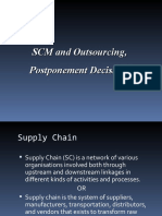 SCM and Outsourcing PPT