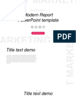 Modern Report Powerpoint Template: Free Template Site2Max - Pro