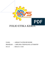  Folio Etika Kerja