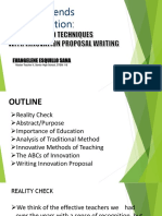 Strategies of Teaching With Innovation Writing