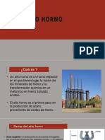 Proceso de alto horno para producir hierro fundido