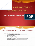 Advanced Backlog Management