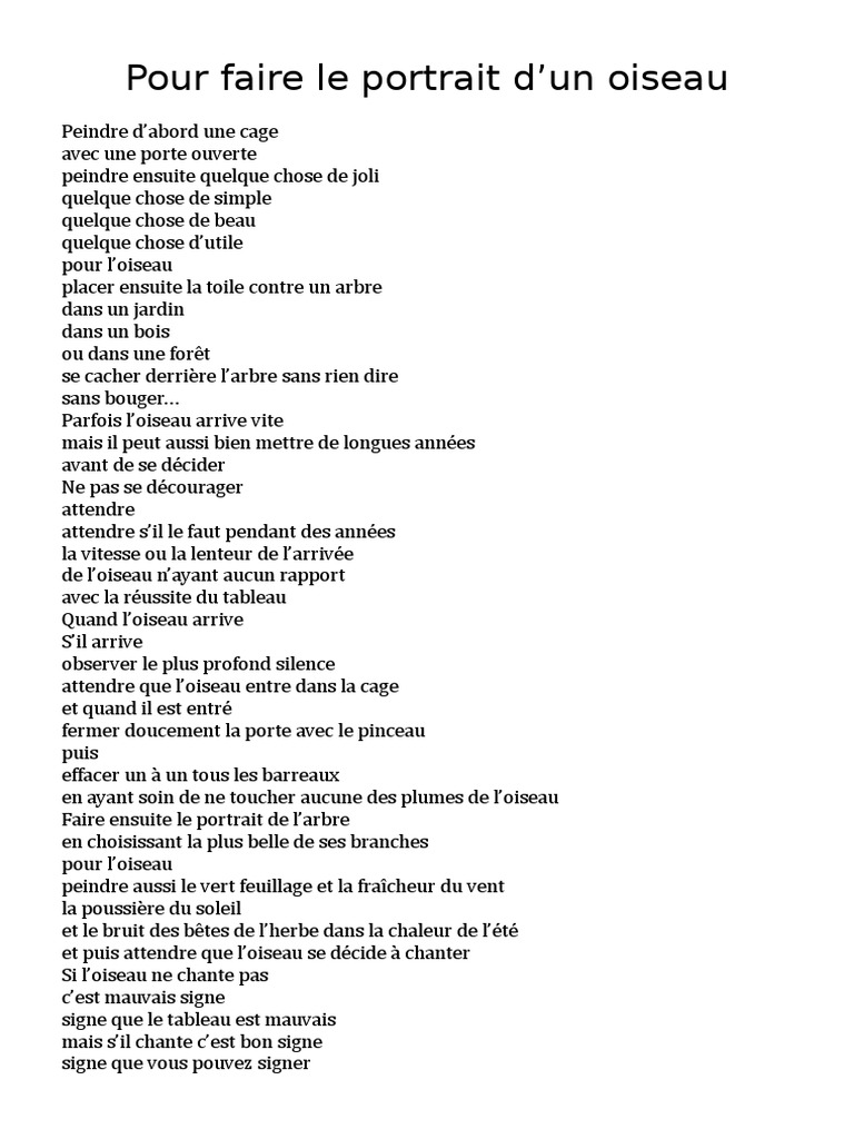 Pdf Telecharger 5 Poeme Sur Les Oiseaux Gratuit Pdf Pdfprof Com