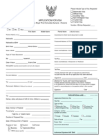 Visa Application Form South India PDF