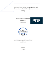Implementation of marketing campaign through Social Media in the context of Bangladesh