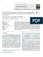 (Printed) Cerastoderma Lamarcki Shell As A Natural, Low Cost and New Adsorbent To Removal of Dye Pollutant From Aqueous Solutions - Equilibrium and Kinetic Studies