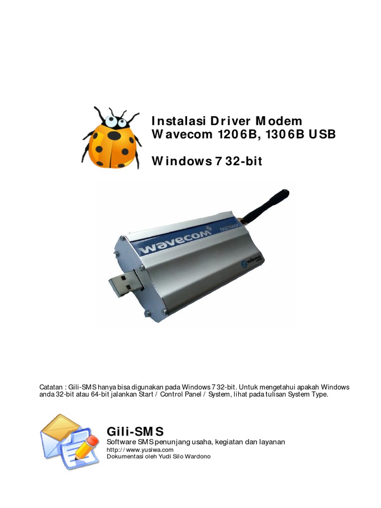 Instalasi Driver Modem Wavecom - Win7 PDF | PDF | Bisnis | Komputer