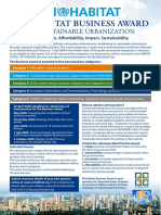 2009 Habitat Business Award: For Sustainable Urbanization