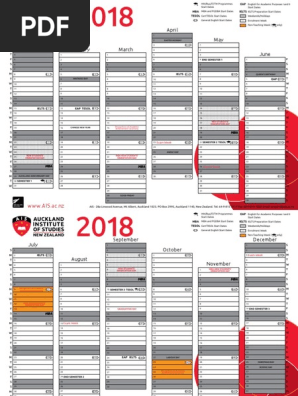 calendar 2018