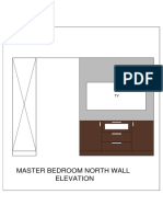Master Bed Northwall Elevation-Model PDF