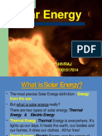 Solar Energy: Shivraj 17001517014