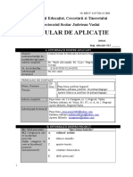 Formular de Aplicatie Proiecte Educative 2018 Spre Inima Bunicilor