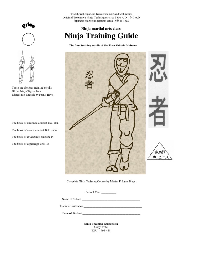 Ninja Training Techniques Guide | PDF | Ninja | Japan